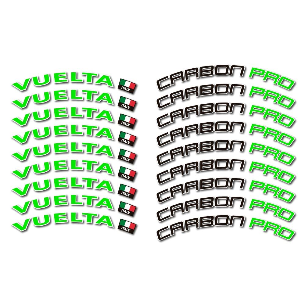 Pegatinas compatibles con llanta Vuelta Carbon Pro 55mm para restaurar tus ruedas