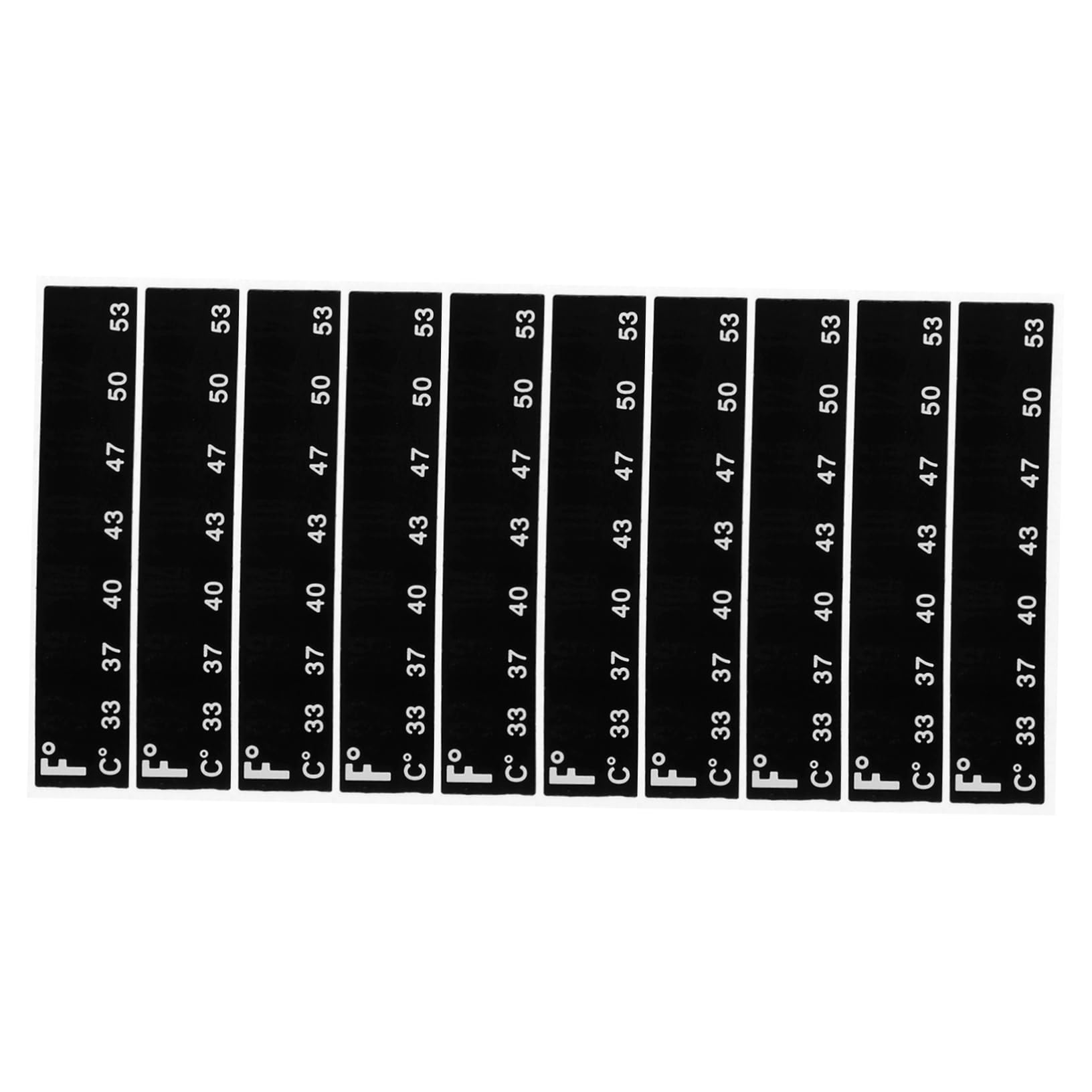 PartyKindom 10pcs Sourdough Brewing Thermometer Strips Adhesive Temperature Sticker for Beer Home Brewing