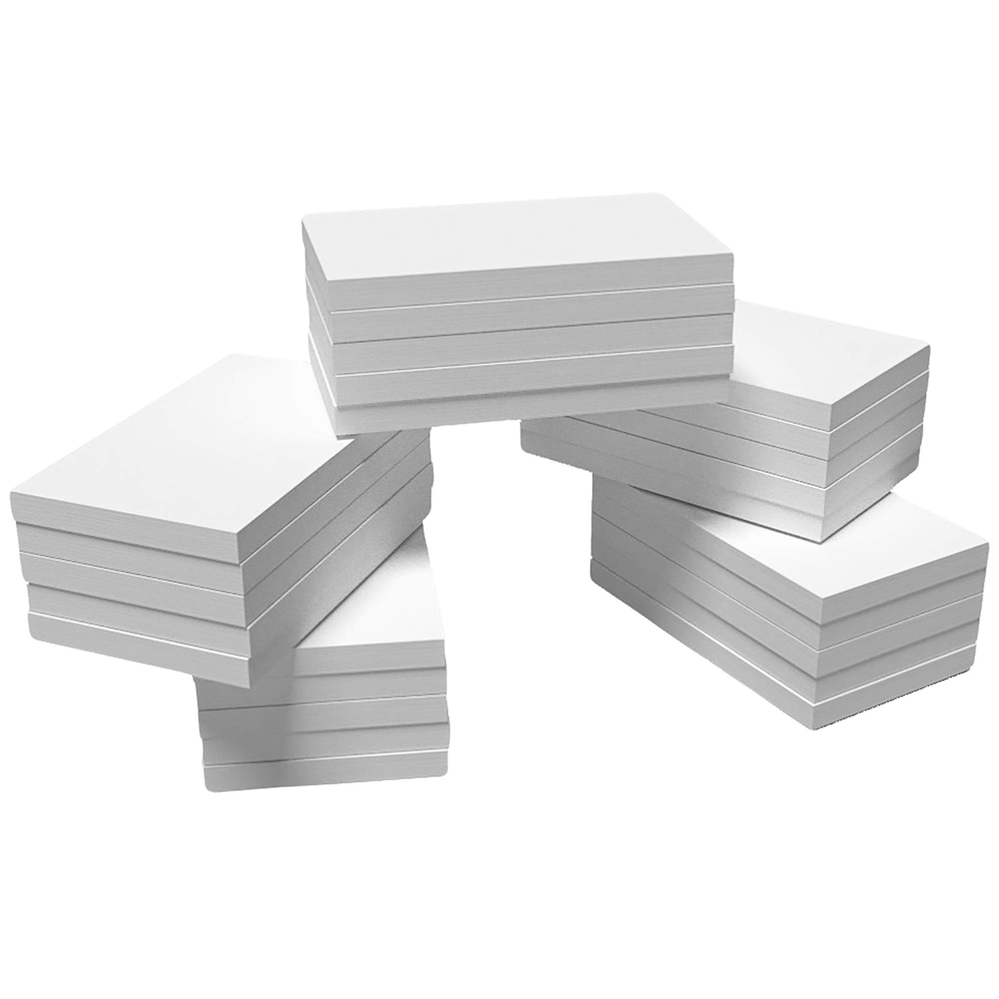 DEBRADALE DESIGNS - Blank Memo Pad Unruled - 3" x 5" Inches - White - 25 Pads of 100 Sheets - 20# Bright White Bond