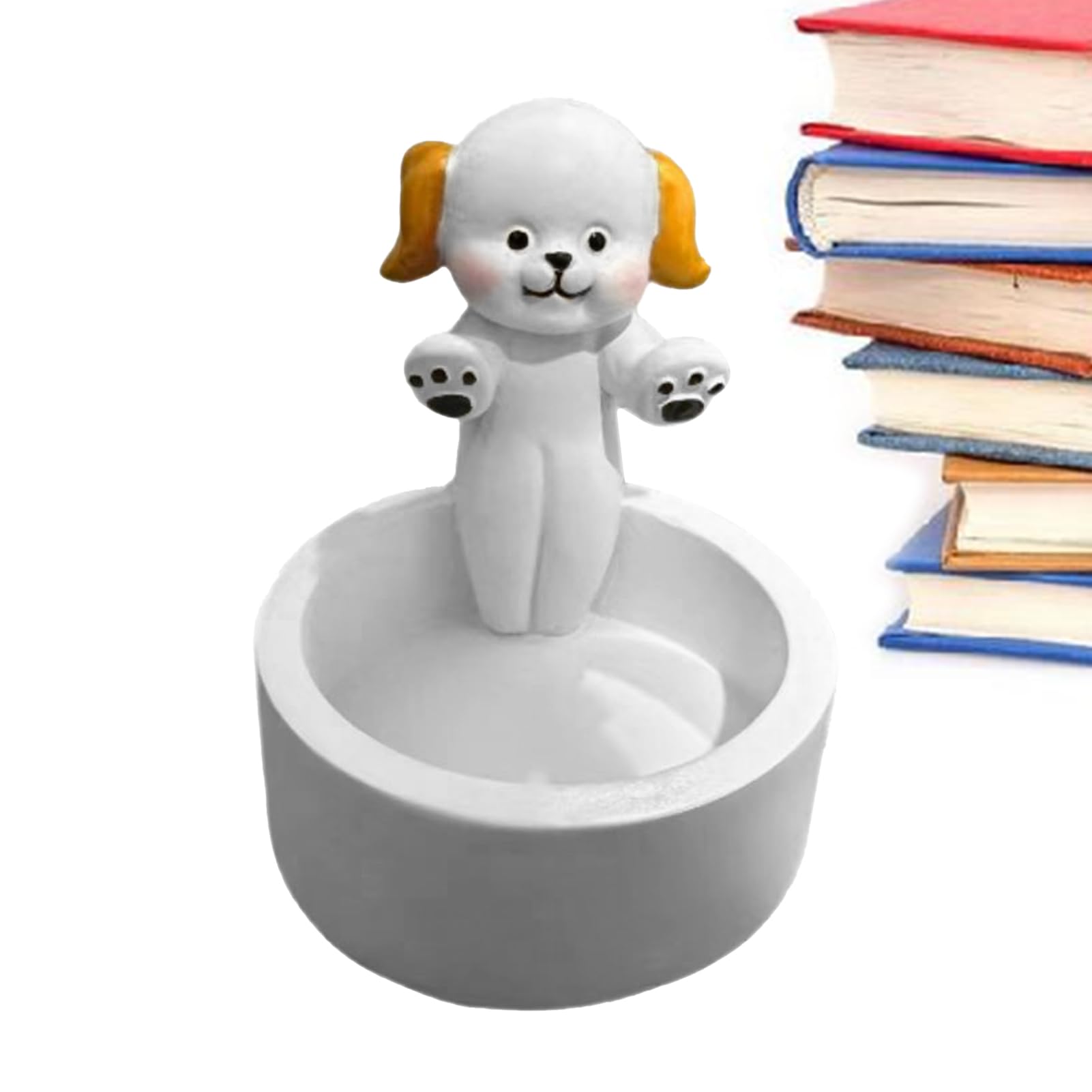 Portacandele per Cani, Portacandele con Zampe riscaldanti per Cani, Decorazione portacandele per tè Forma di Coniglietto dei Cartoni Animati, Regalo per Gli Amanti dei Cani