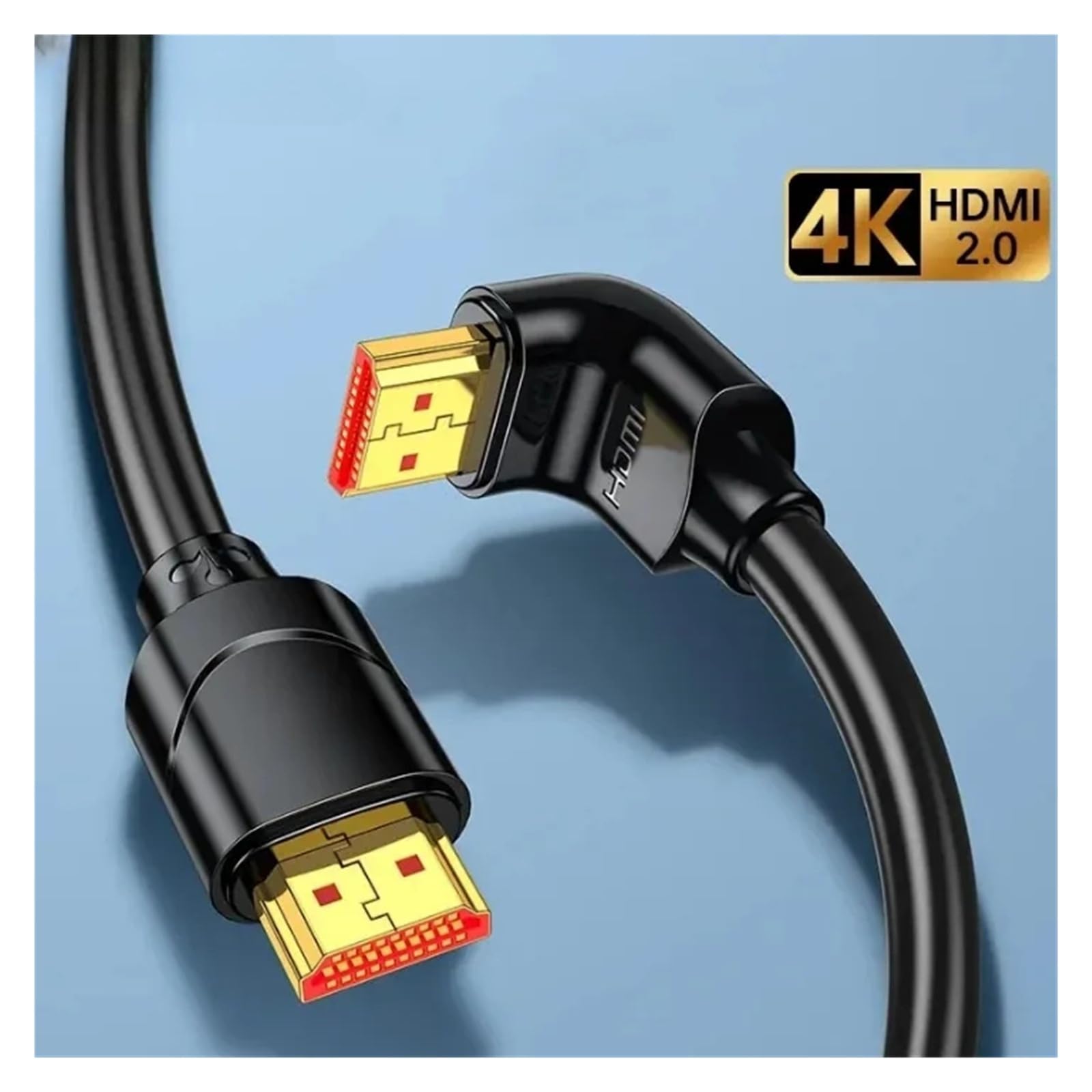 Cable HDMI 2.0 De Ángulo 4K De 90°/270° (alta Velocidad, 4K@60Hz, 3D/1080P, ARC) - Compatible Con SAMZHE, Funciona For Xbox/PS5/PC/TV/Laptop(90 Degree,3M)