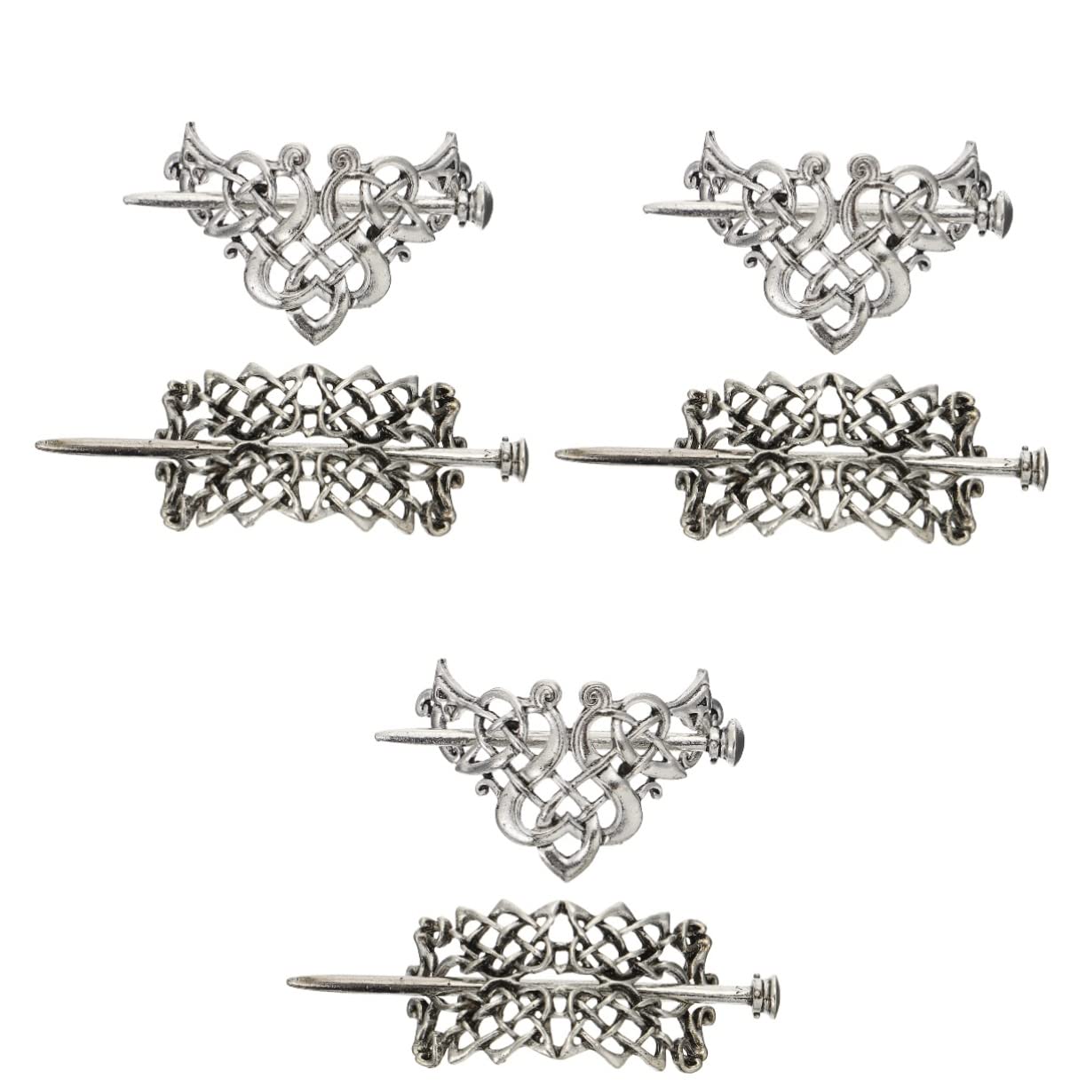 Mikinona 6stücke Vintage Viking Runes Haarnadeln Retro Knot Hair Pin Slide Clips Für Lange Haarschmuck-accessoire Für Und Mädchen