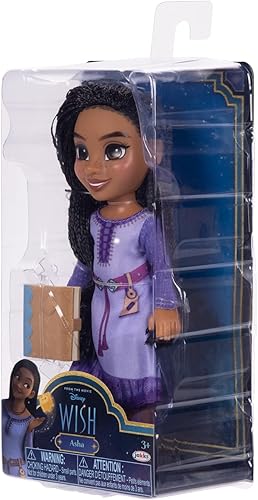 Miniatura 6 de Disney Wish Asha - Muñeca pequeña de 6 pulgadas de alto, tamaño de bolsillo con auténticas modas de películas
