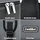 Cwatcun Kamerarucksack Wasserdicht Fotorucksack Professioneller Kameratasche für spiegellose DSLR/SLR, kompatibel für Sony Canon Nikon Kamera und Objektivstativ Zubehör (2.0 Grau, S)