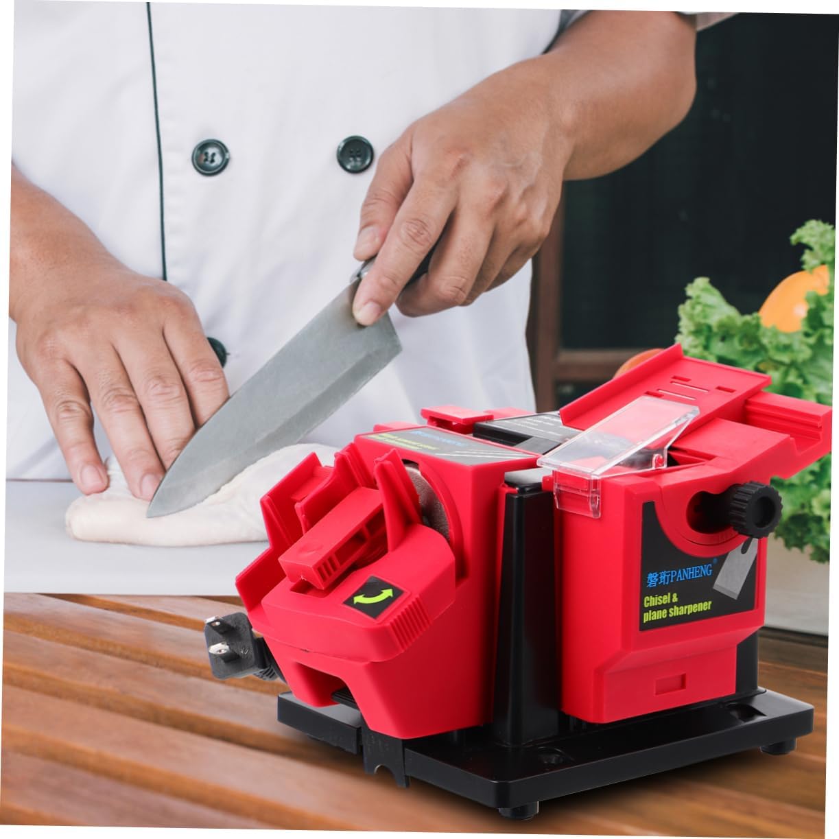 Electric Sharpener Multi-function Japanese Blade Sharpener for Chainsaw Clipper Random Color