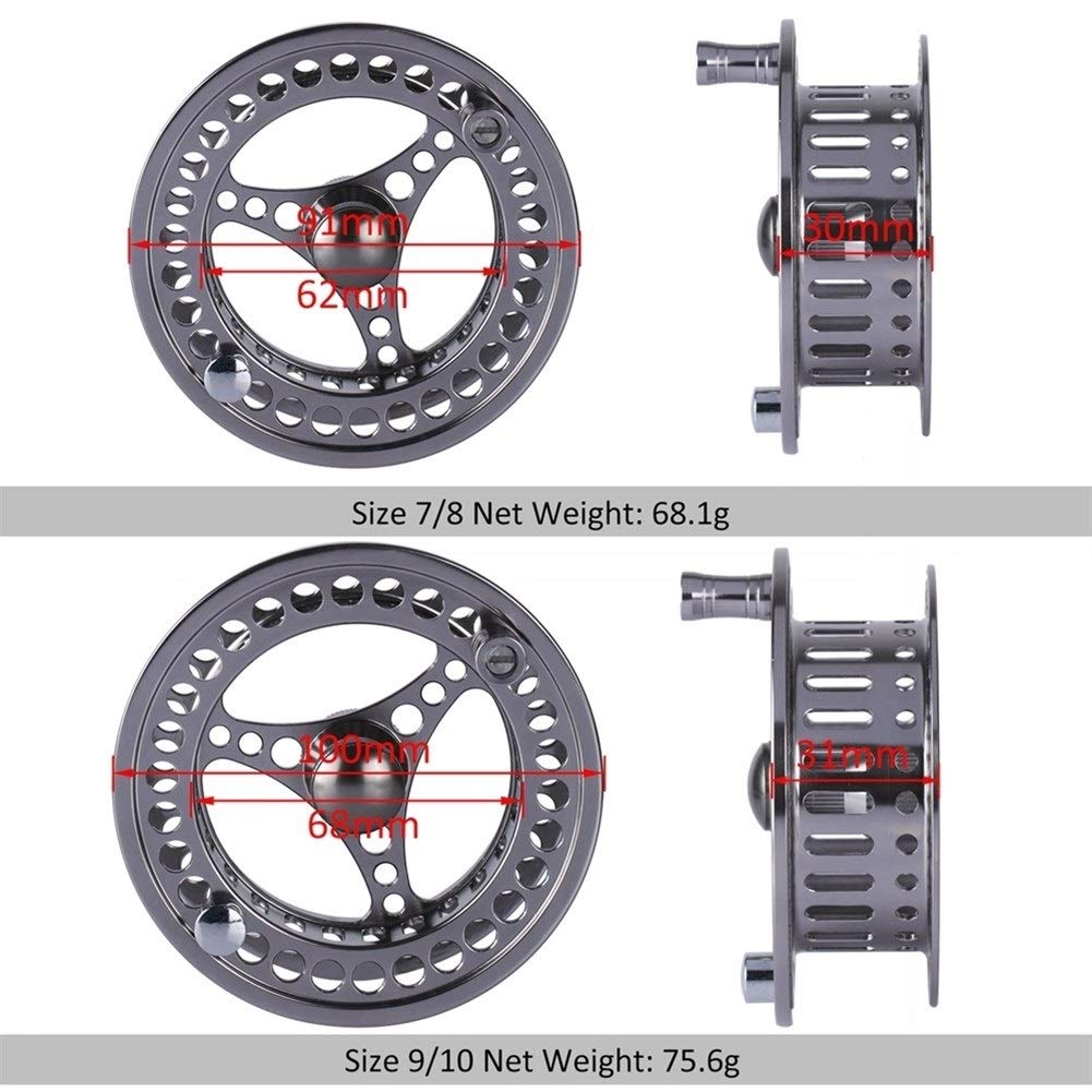 Kołowrotek do wędkarstwa muchowego, kołowrotek do wędkarstwa muchowego, kołowrotek zapasowy, 3, 4, 5, 6, 7, 8, 9, 10 WT, do wędkarstwa muchowego