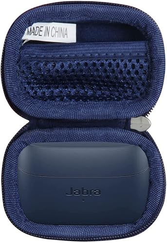 Hermitshell Estuche rígido de viaje para auriculares Bluetooth inalámbricos Jabra Elite de 3 pulgadas (azul)