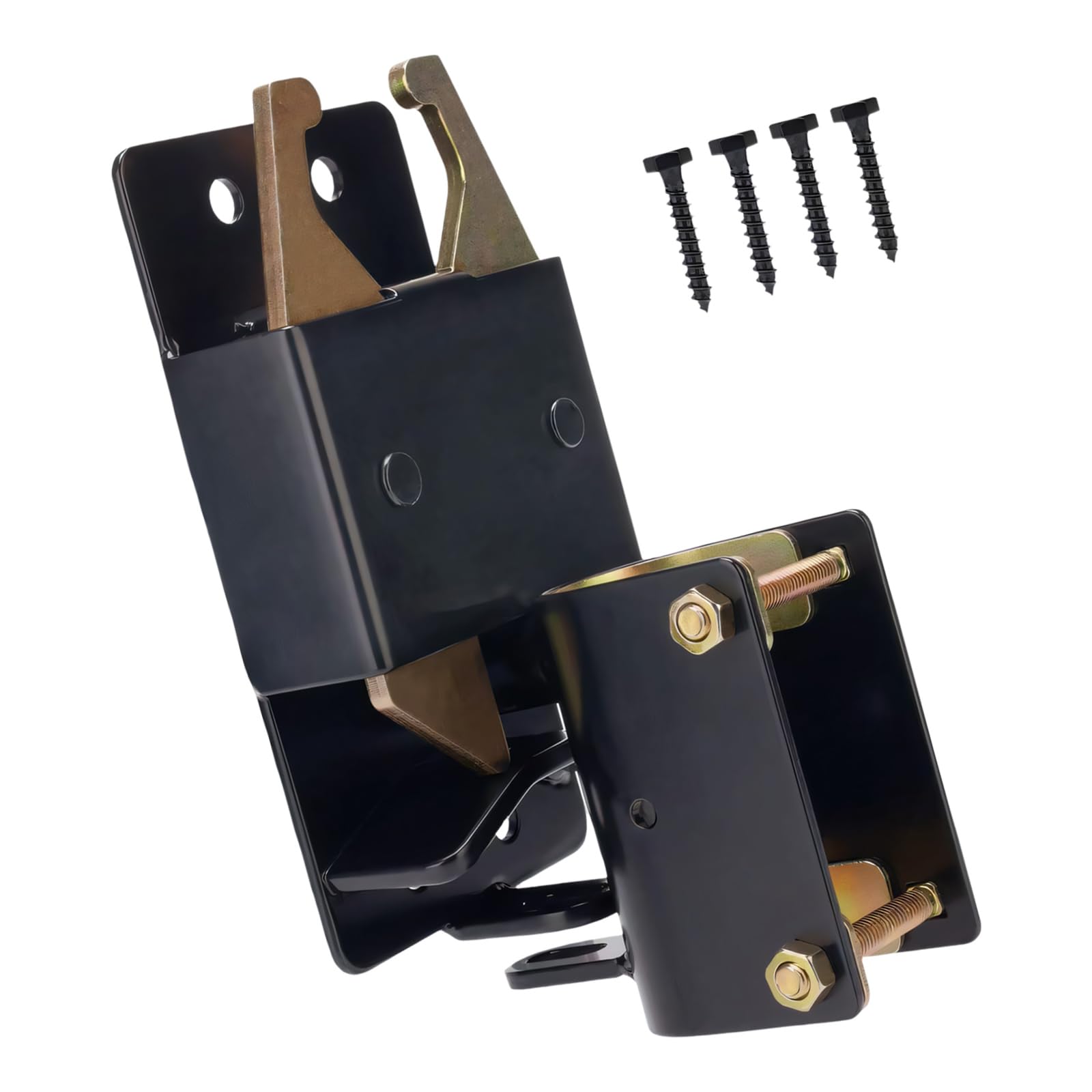 Way Lockable Gate Latches with Rustproof Coating Heavy Duty Farm Fence Metal Hardware for Secure Locking Industrial Barn
