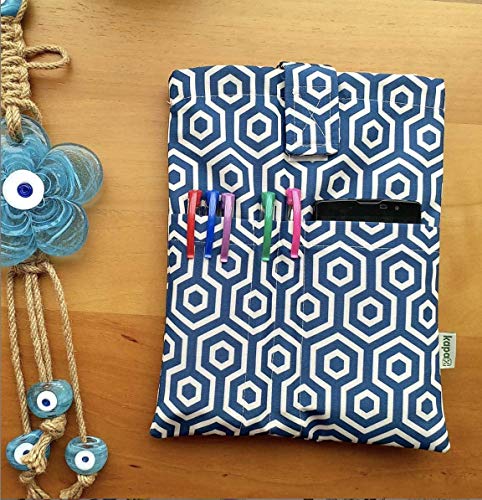 Kapax Book Sleeve Cover - Hard Books Cover For Paperback, Washable Fabric, Book Protector- Padded, Tablet Pc Case Cover For Adult (Black Cat) #TOP4