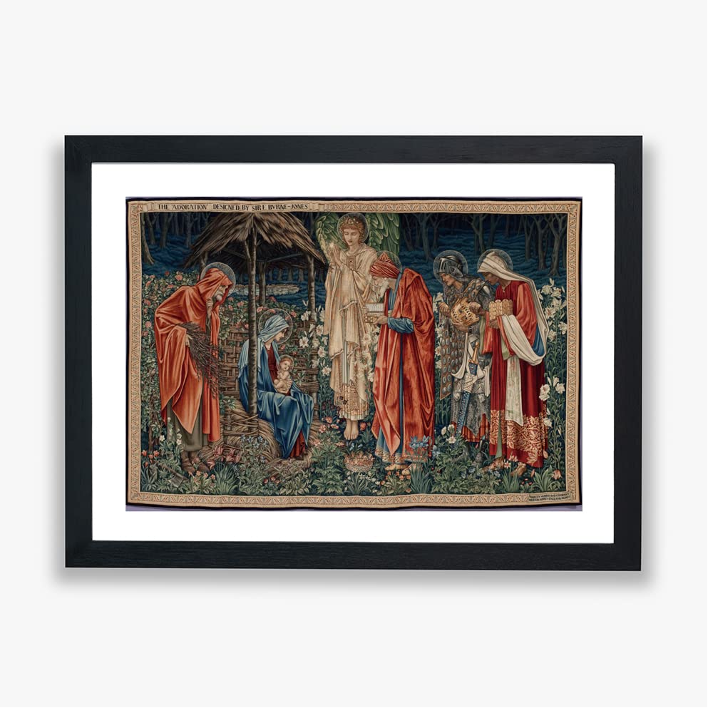 Impression murale Burne Jones Adoration des Mages Poster giclée grand format habillage grand mur