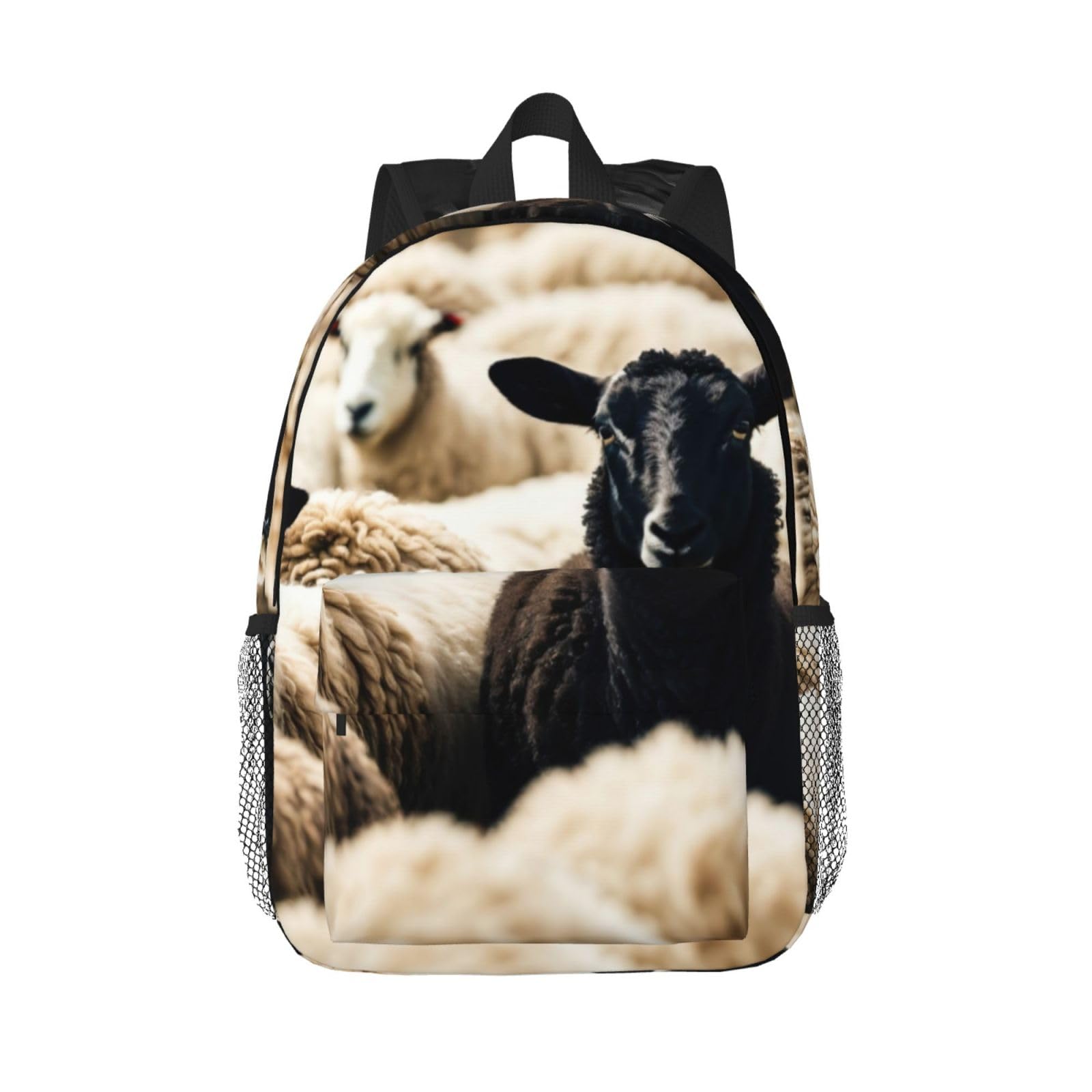 HUIopq Sheep And Lambs Print Versatile Student Backpack Laptop Backpacks School Travel Outdoor Adventures Use