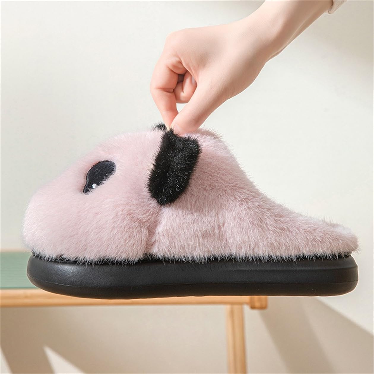 Panda Plush Animal Slippers - Warm & Soft Women's Home Slippers for Indoor/Outdoor - Image 7