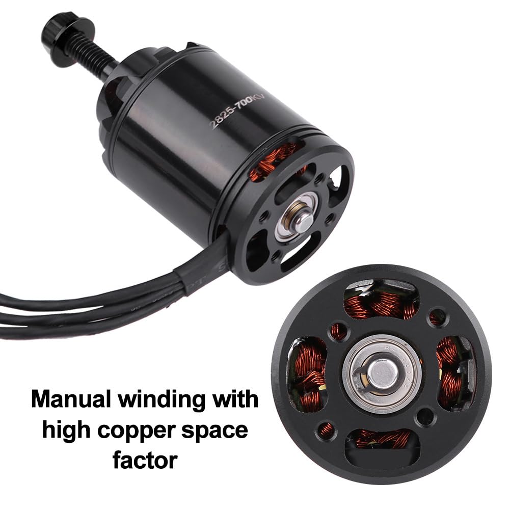 Karlak Motore Brushless Telecomandato 850KV Parte di Aereo RC Ad Alta Potenza per Hobbisti Alluminio 1 unità (700KV inverso)