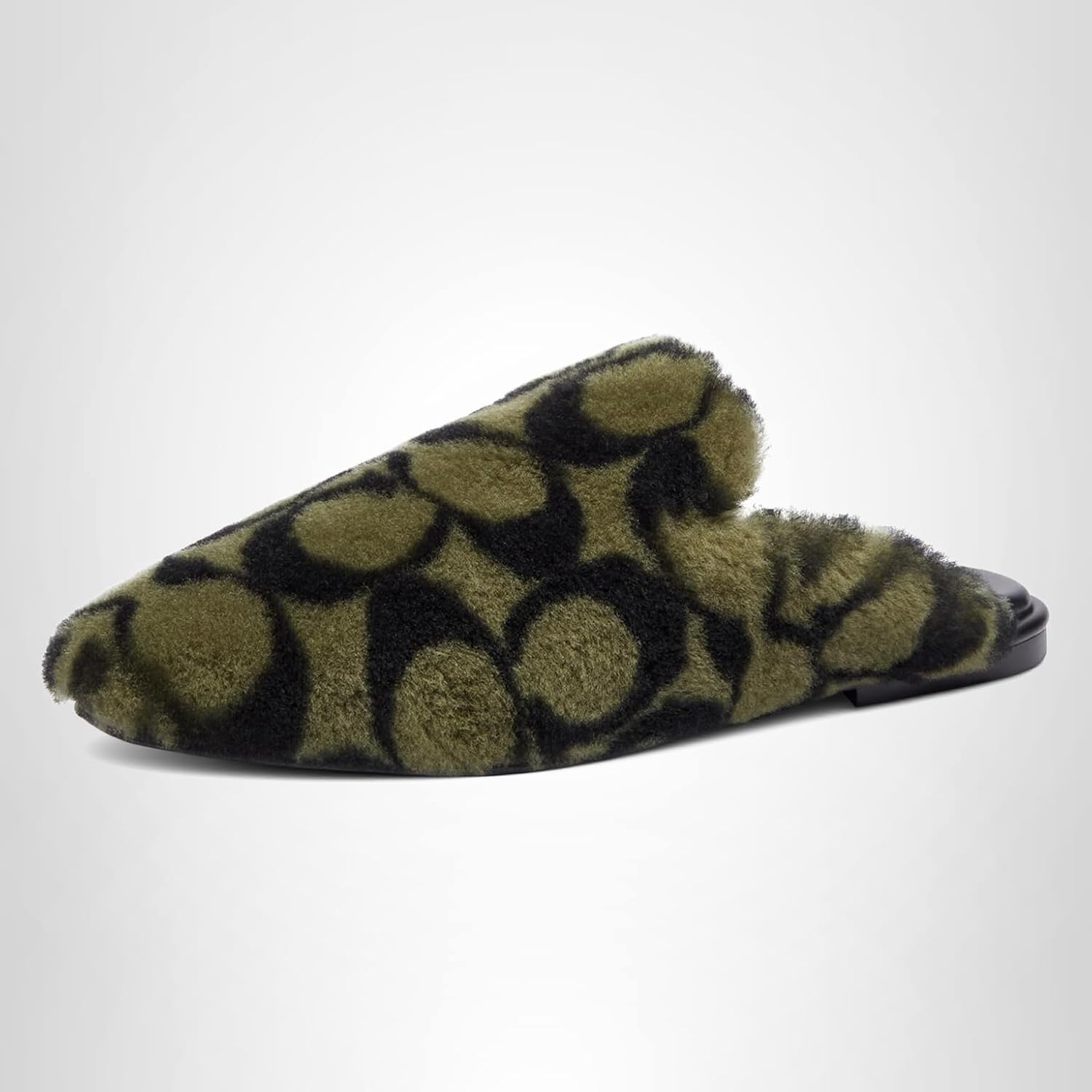Pantuflas de mujer con forro de piel Coach