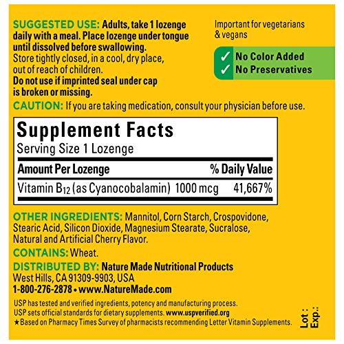 Nature Made Sublingual Vitamin B12 1000 mcg - Image 5