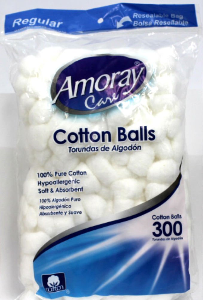 Cotton Balls Regular Amoray Care - 300ct-image-7