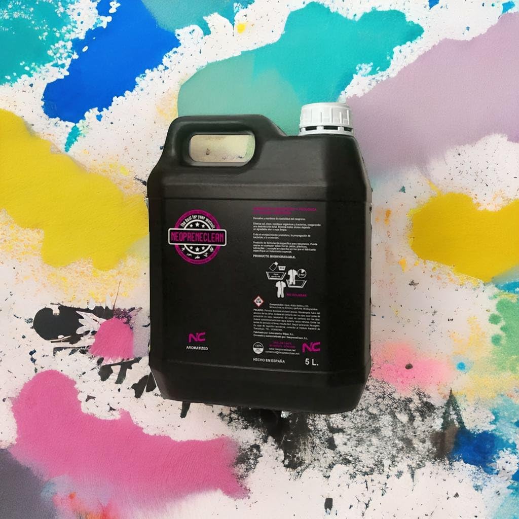 Neopreneclean. Jabón para limpiar neoprenos. Sin aclarado.100% biodegradable. Producto recomendado por la fesurfing. (5 l, Sandía)