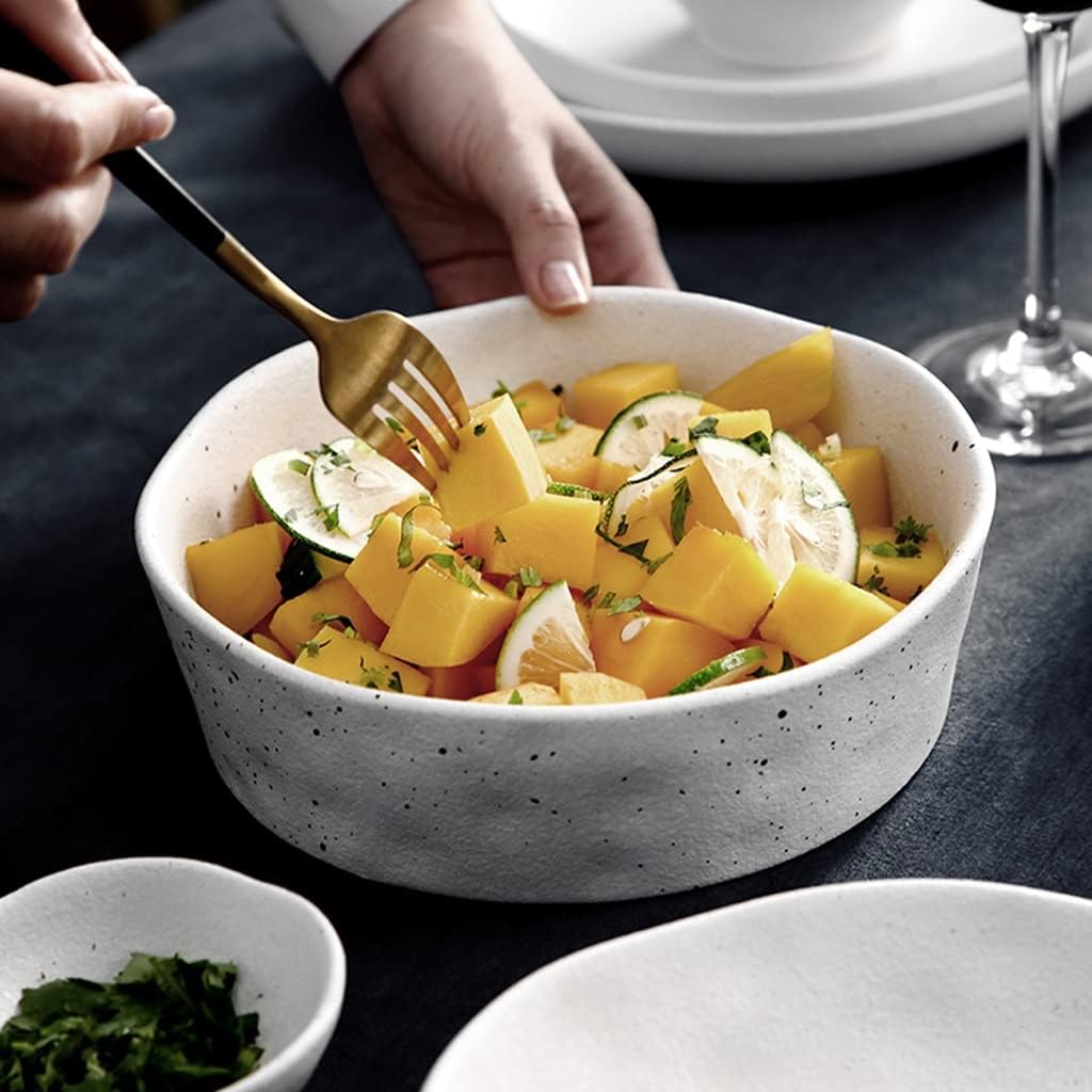 クリエイティブサラダボウル セラミックサラダボウル フルーツ野菜パスタボウル ホームライト 高級 シンプルデザートボウル サラダ、ス