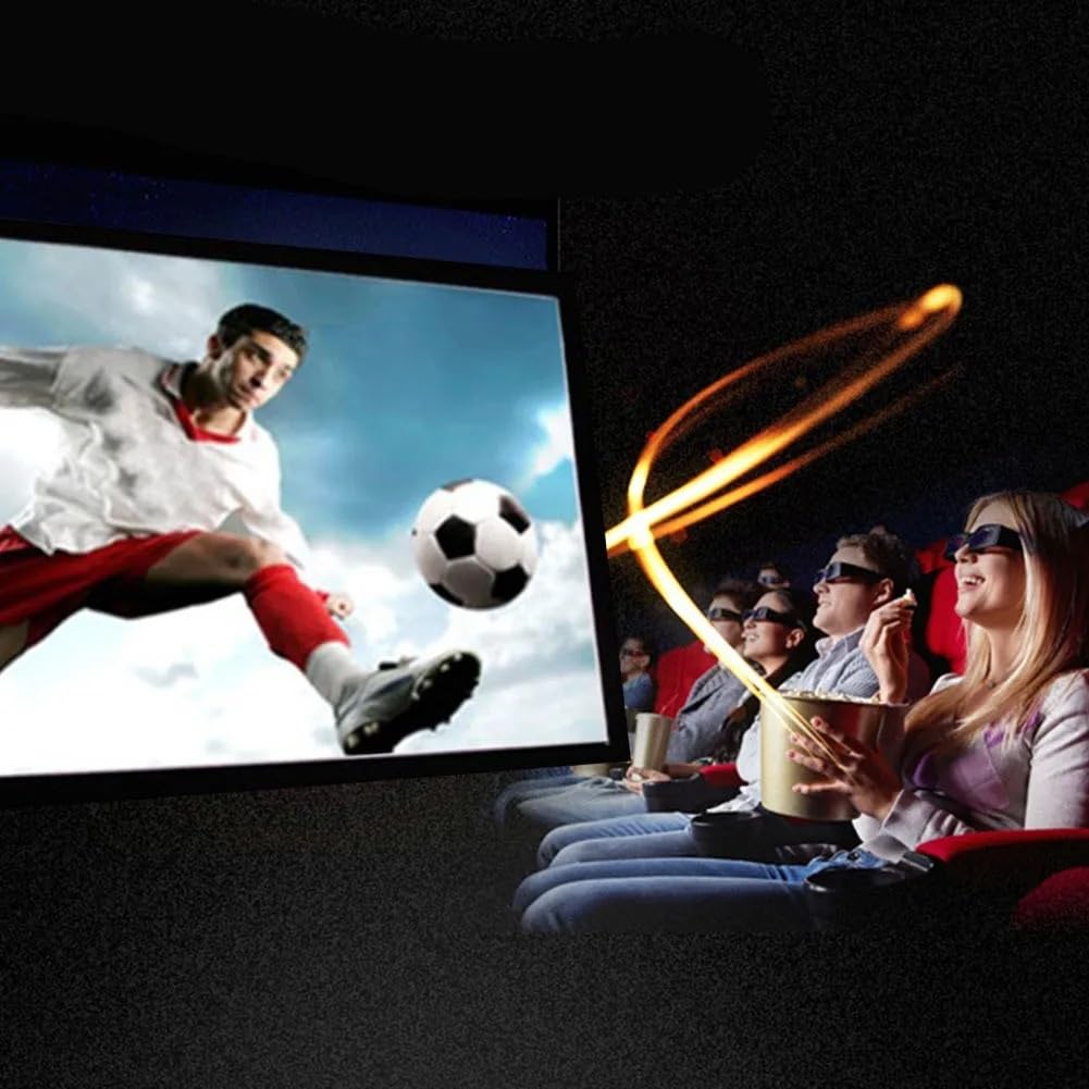 proiettore telo proiettore Schermo di proiezione pieghevole in tessuto portatile per esterni, schermo per proiettore HD pieghevole per teatro home cinema(100 inch)