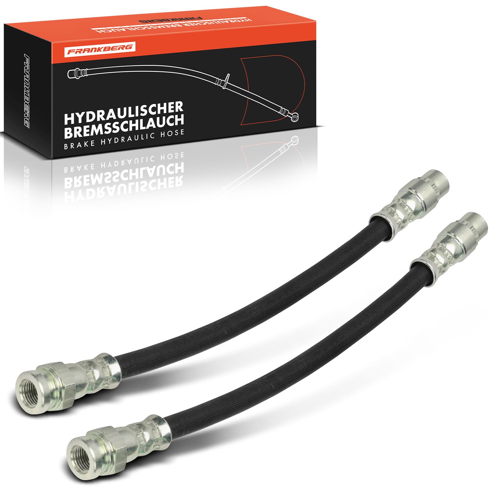 Frankberg 2x Tubo Freno Tubo Freno idraulico Posteriore 202mm Compatibile con Berlingo Multispace B9 C4 Grand Picasso I UA DS5 KF 5008 0E 0U Partner Pianale/Telaio Replace# 2207032