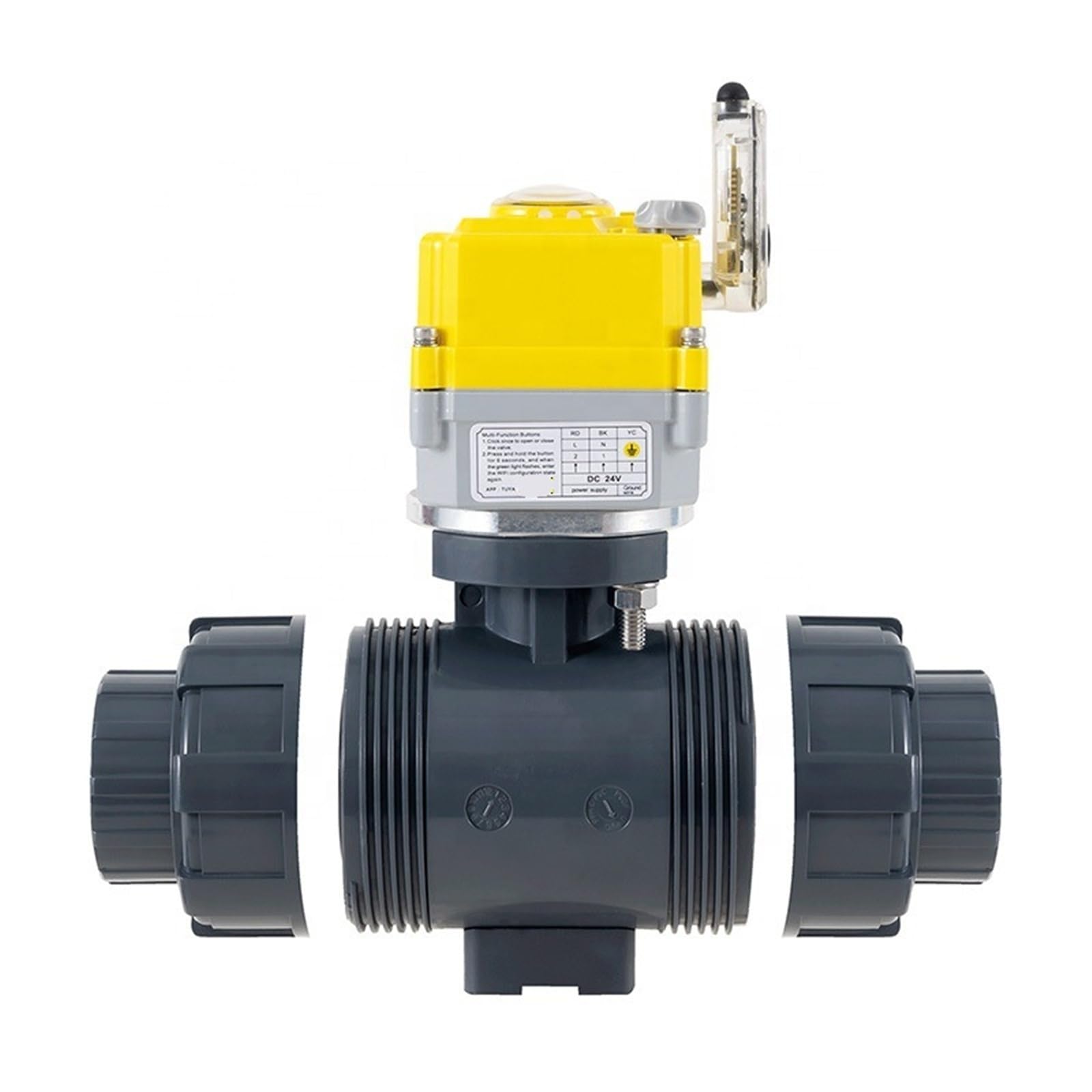 Belovek Pvc 2 Inch 12Vdc U Electric Ball Valve Actuator Water Plastic Motorized Way Oem