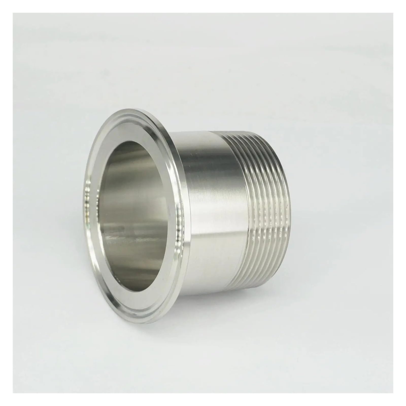 AARTERZZA 2" Male x Ferrule O/D 77.5mm Tri Clamp 2.5" 304 Stainless Steel Ferrule Clamp Pipe Fitting Connector Pipe Fitting