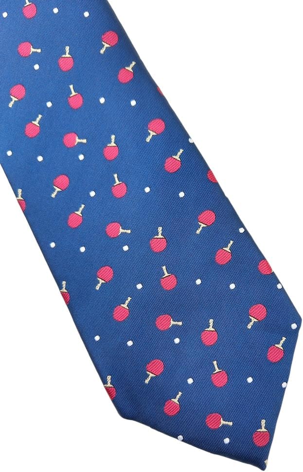 Maker V Ping Pong Necktie - Table Tennis Necktie - Fun & Unique Teacher's Gift