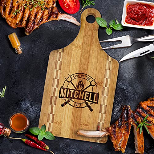 Tabla de cortar rectangular de bambú personalizada deluxe miniatura 5