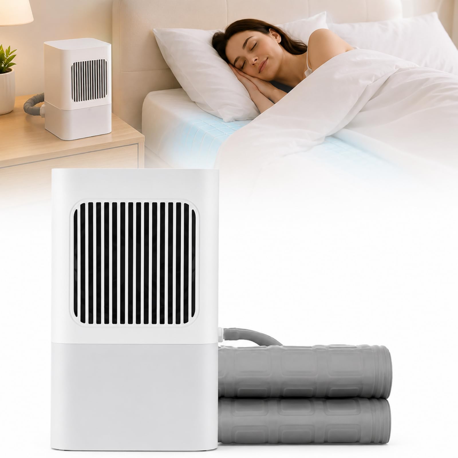 Protector de colchón refrescante y sistema de cama refrigerado por agua para dormir sin calor