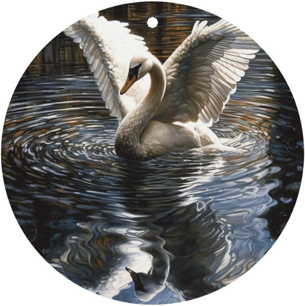 Car Air Freshener 24 PCS Spread Wings in Water Hanging Car Air Fresheners Auto Interior Decor Card Freshener Strong Scented Card Lavender Cars Scents for Office Bedroom Close Drawer Round Shape