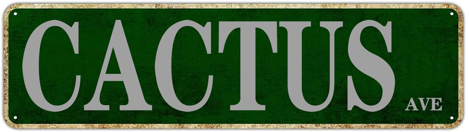 Cactus Ave Retro Tin Signs Aluminum Home Exit Sign Kitchen Garden Wall Front Door Coffee Decor 4x16 Inch