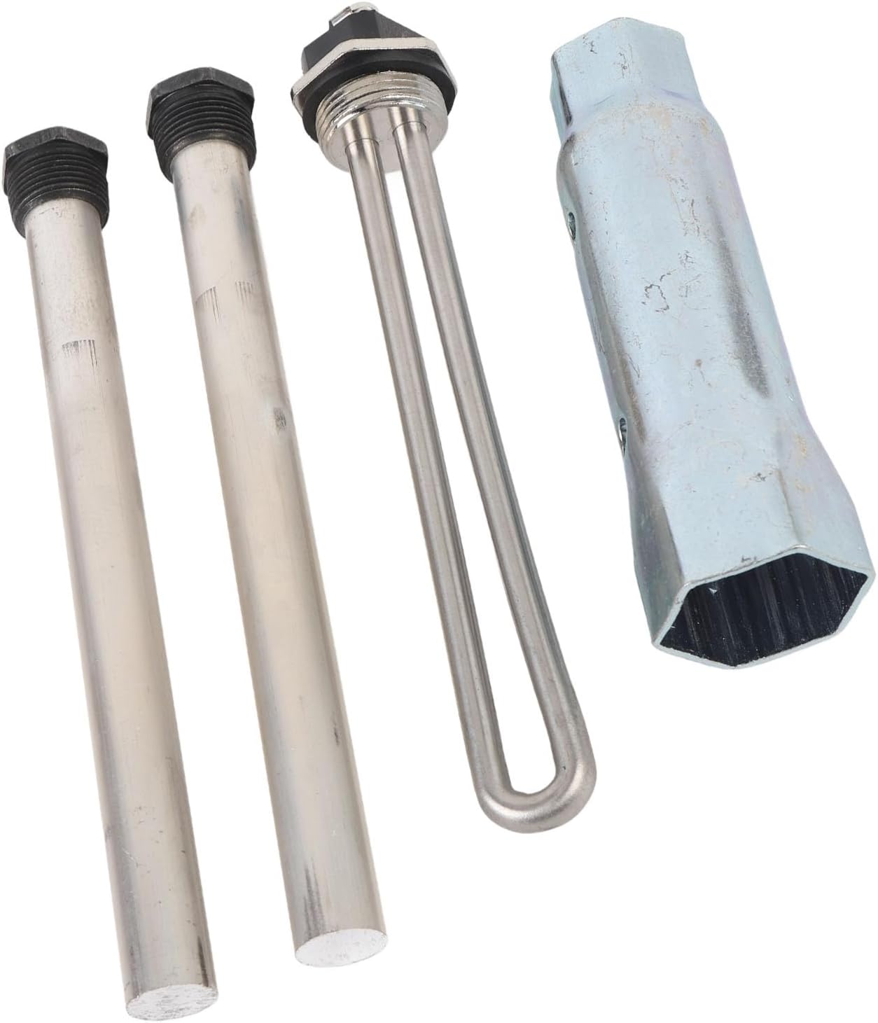 RV Water Heater Kit Enhanced Performance for RV Water Heater with Anode Rods and Wrench Socket, for Owners
