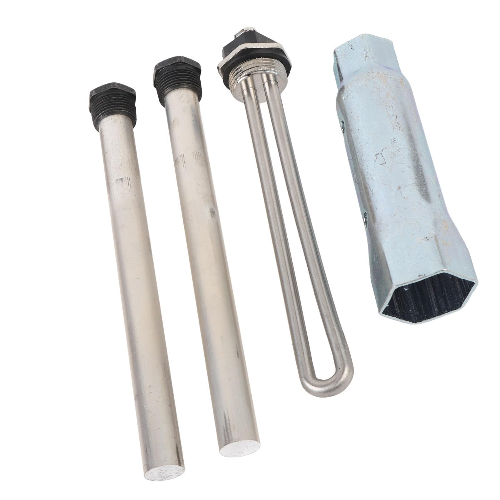 Kit de elementos de calentador de agua para vehículos recreativos 520900, reemplazo de varilla de ánodo para vehículos recreativos con llave de tubo a juego para el trabaj
