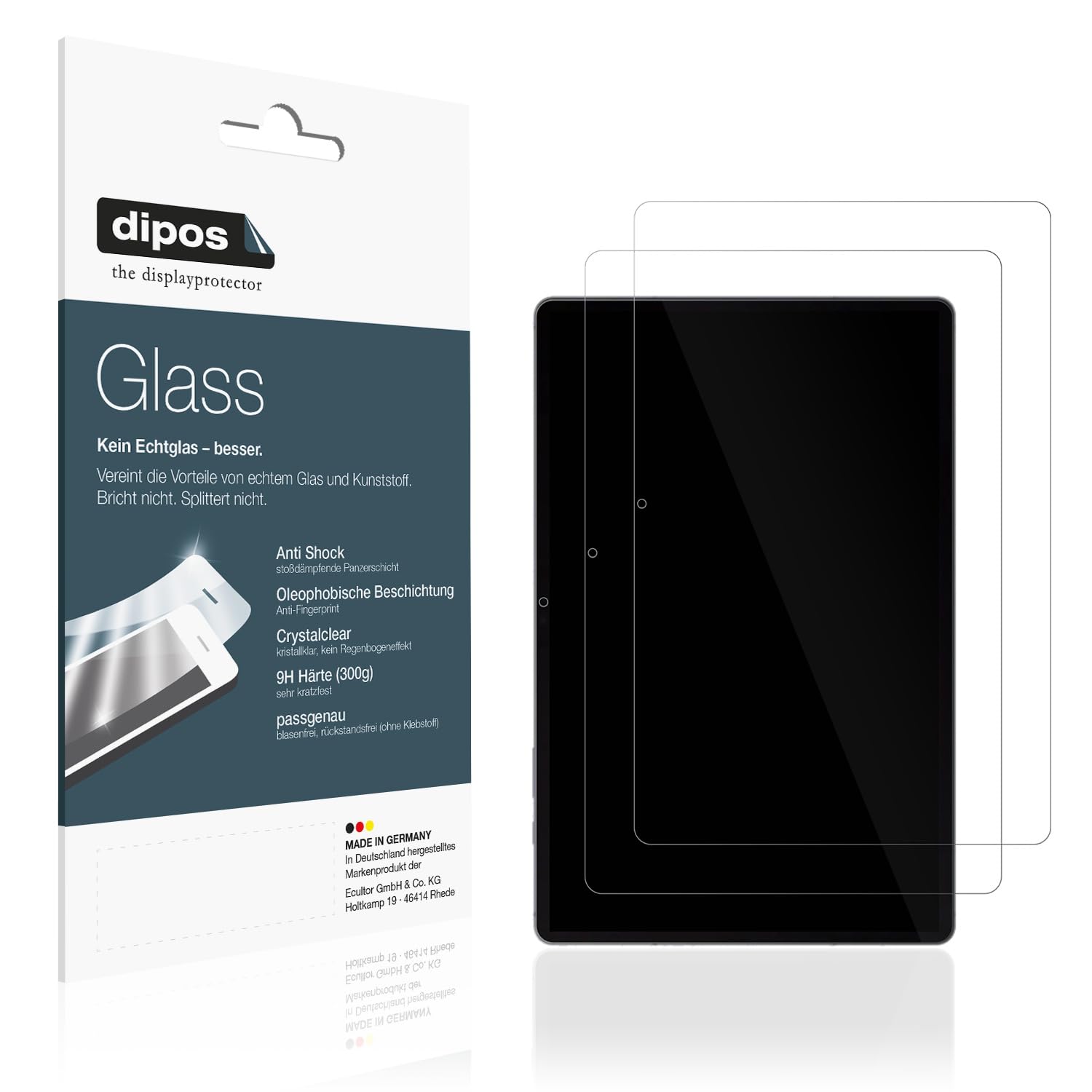 dipos 2x Pellicola Protettiva 9H per Samsung Galaxy Tab S10 Ultra