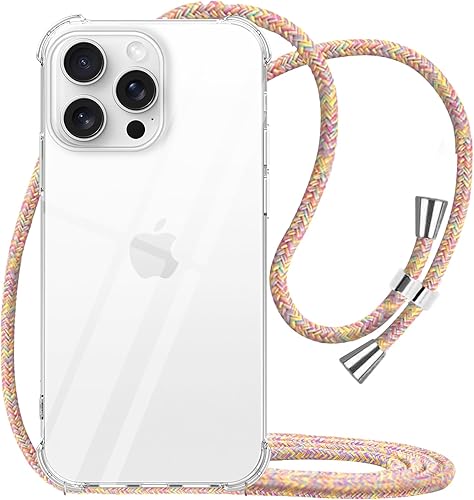 Miniatura 28 de YESPURE Funda para teléfono Google Pixel 7 Pro, transparente, ajustable, con cordón para el cuello, para mujeres, niñas, TPU suave, delgada, a