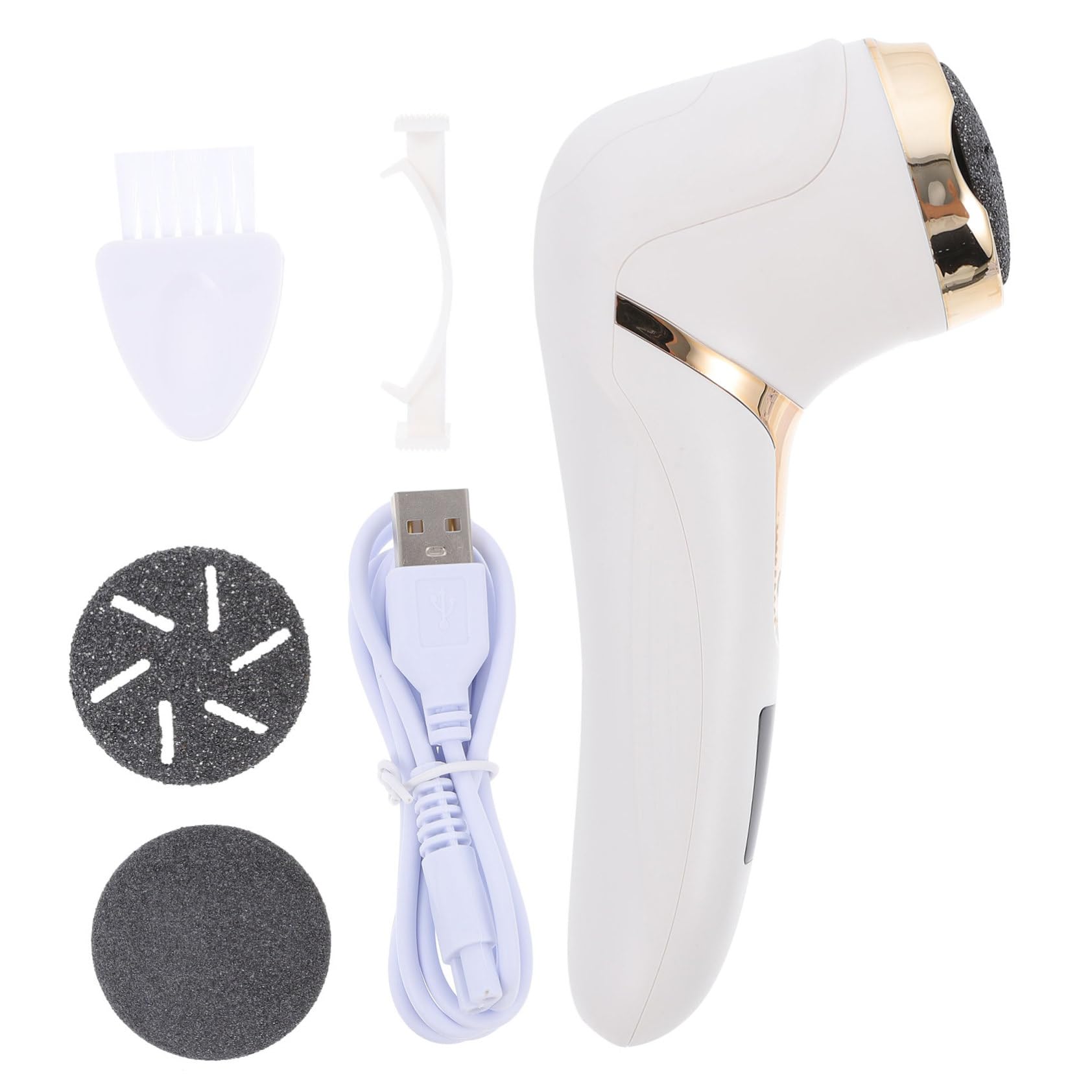 Râpe Électrique pour Pied Portable 1200mah Abs Blanche
