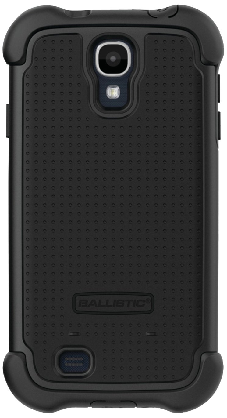 Ballistic Samsung Galaxy S 4 Tough Jacket Maxx Case with Holster Clip - Retail Packaging - Black