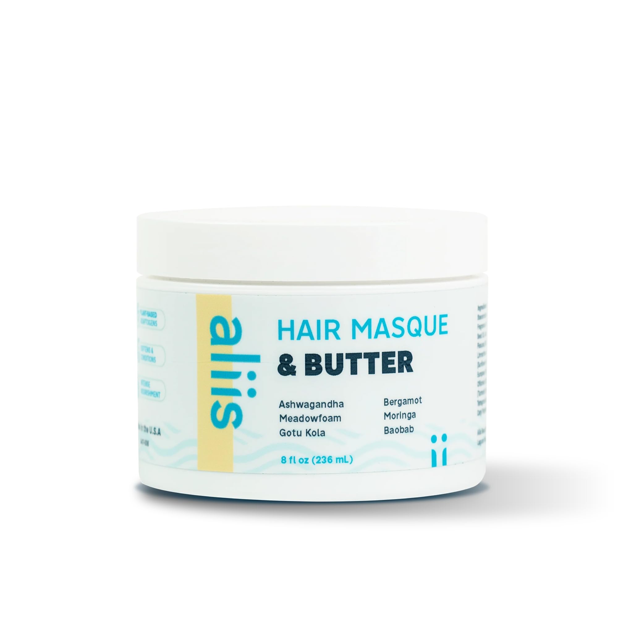 ALIIS Hair Masque & Butter – Deep Conditioning Hair Mask for Dry, Damaged & Frizzy Hair – Moisture-Rich Treatment for Softness, Frizz Control & Shine – Plant-Based, Color-Safe, Sulfate-Free – 8 oz
