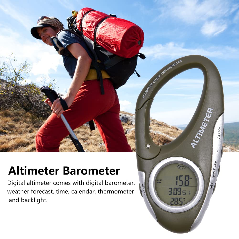 Altimetro Barometro Digitale Multifunzione - Termometro, Orologio E Previsioni Meteo Per Trekking - Foto 2