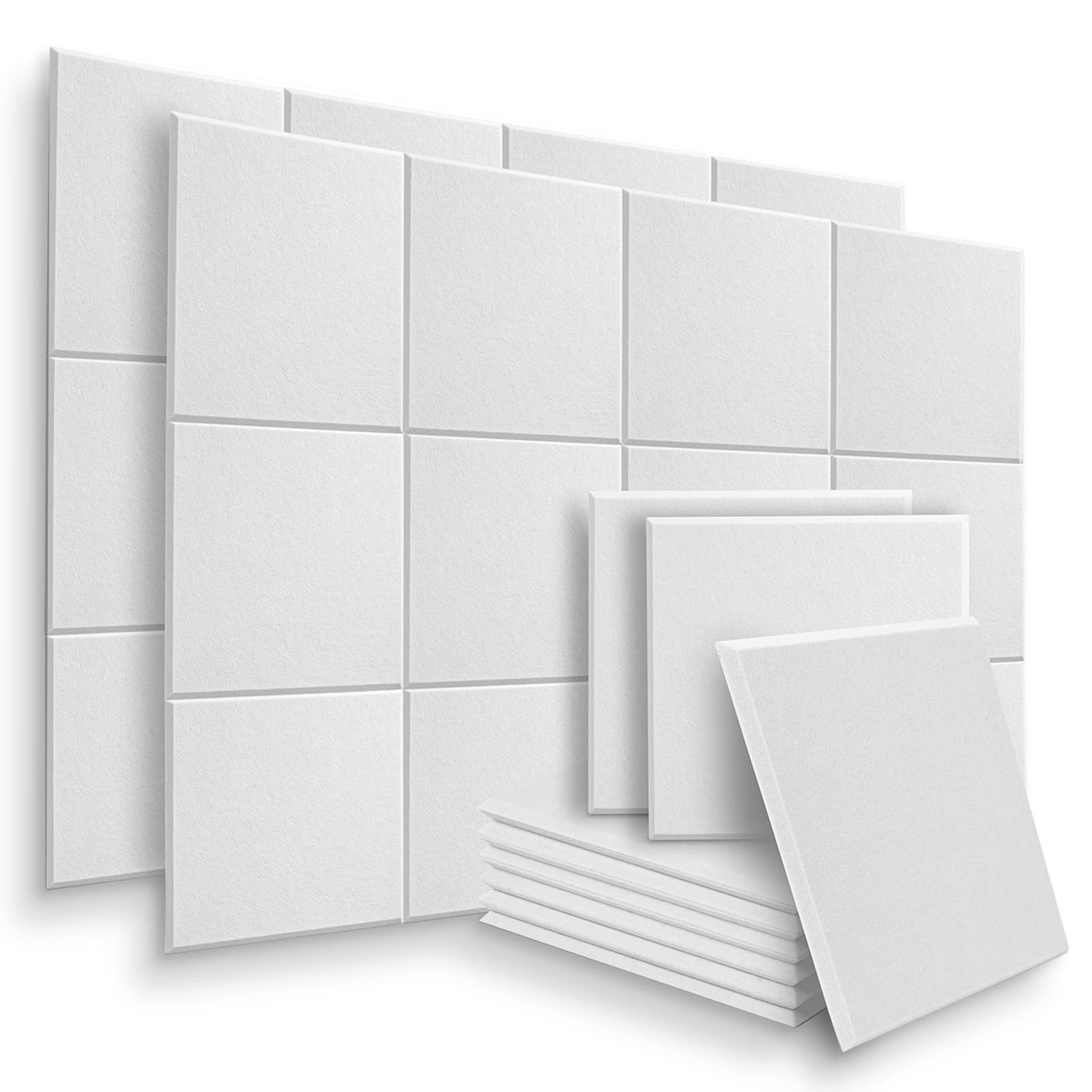 Buy BUBOS 24 Pack Acoustic Panels Soundproof Wall Panels,12“x12“x0.4