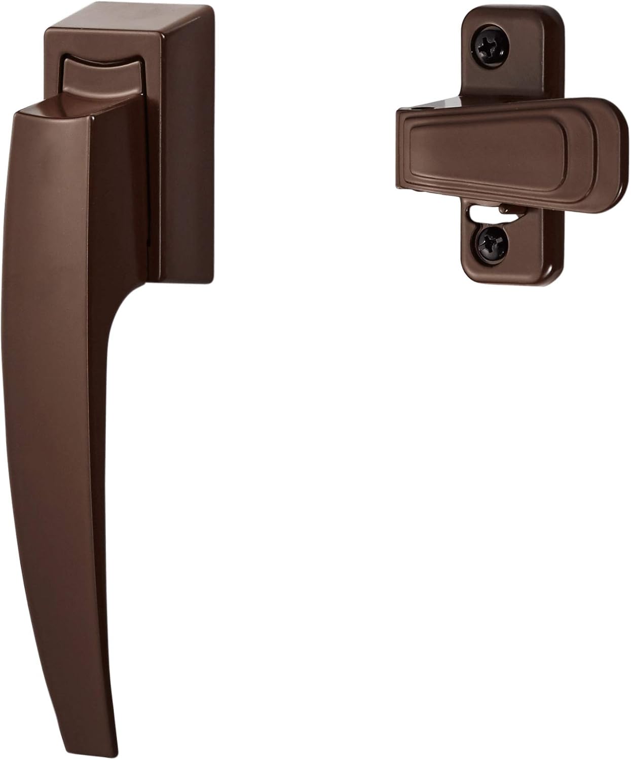 Ideal Security Model 1994 VP Pull Handle Set for Storm and Screen Doors, Fits 1 to 2-1/8 inches Thick Doors, Brown