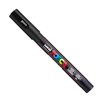 オッフェン　pointed-POSCA / BLACK 38 Amazon.com: POSCA Paint Marker Pen - Fine Point - Set of 8