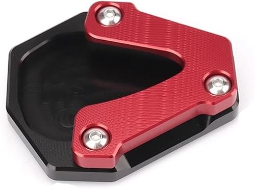 Motorcycle Accessories CNC Kickstand Foot Side Stand Extension Pad Support Plate for Benelli TRK502 TRK 502 2020 2021 (Color  RED)