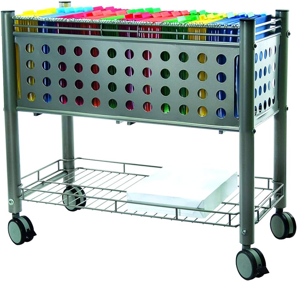 Rolling File Carts with Wheels Hanging Files Letter Legal