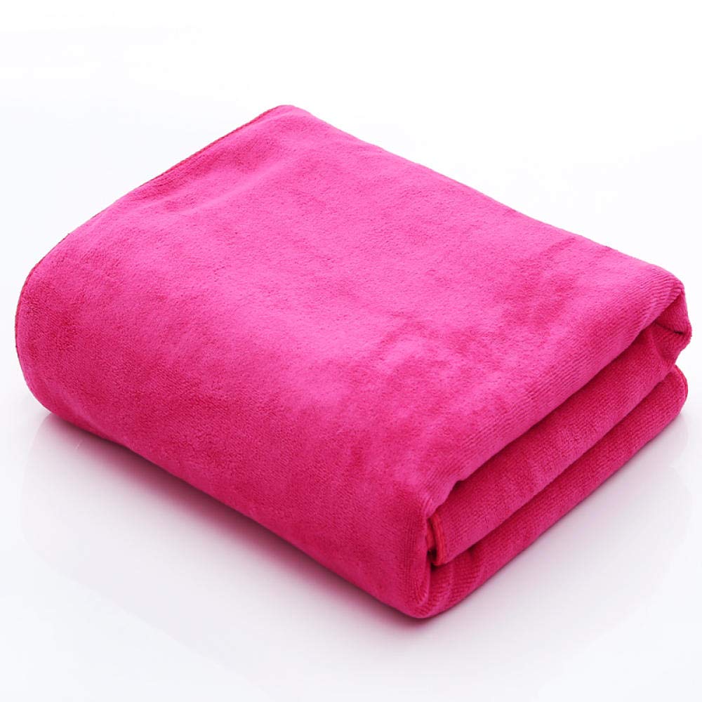 Serviette De Bain épaisse 180x80 Cm - Rose, Très Absorbante, Douce, Pour Spa, Massage, Voyage