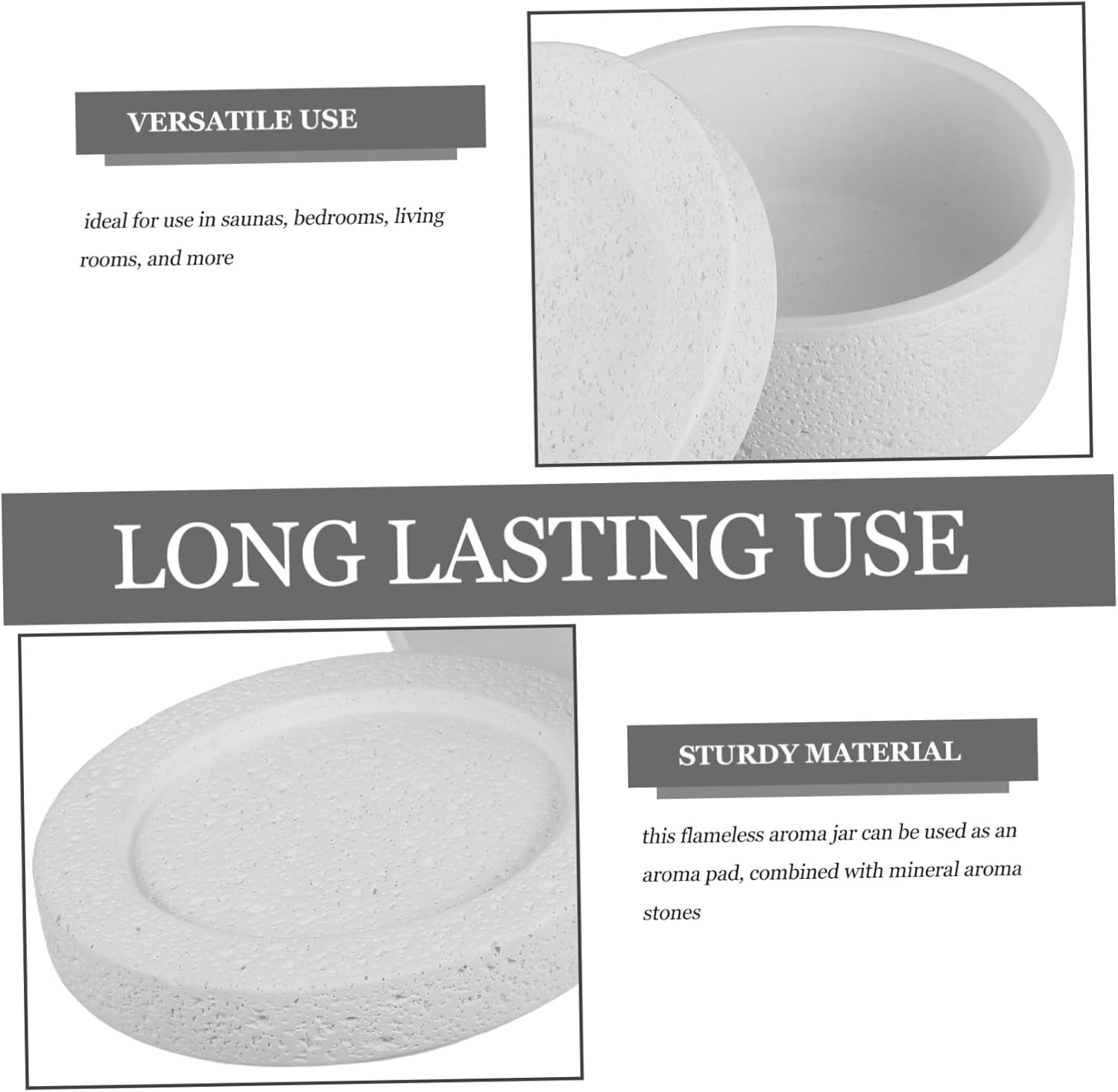 Balacoo Diffuser for Sauna Versatile Essential Oil Holder Decorative Jewelry Organizer Waterless Scent Diffuser for Home Car Durable Fragrance Stone for Relaxing