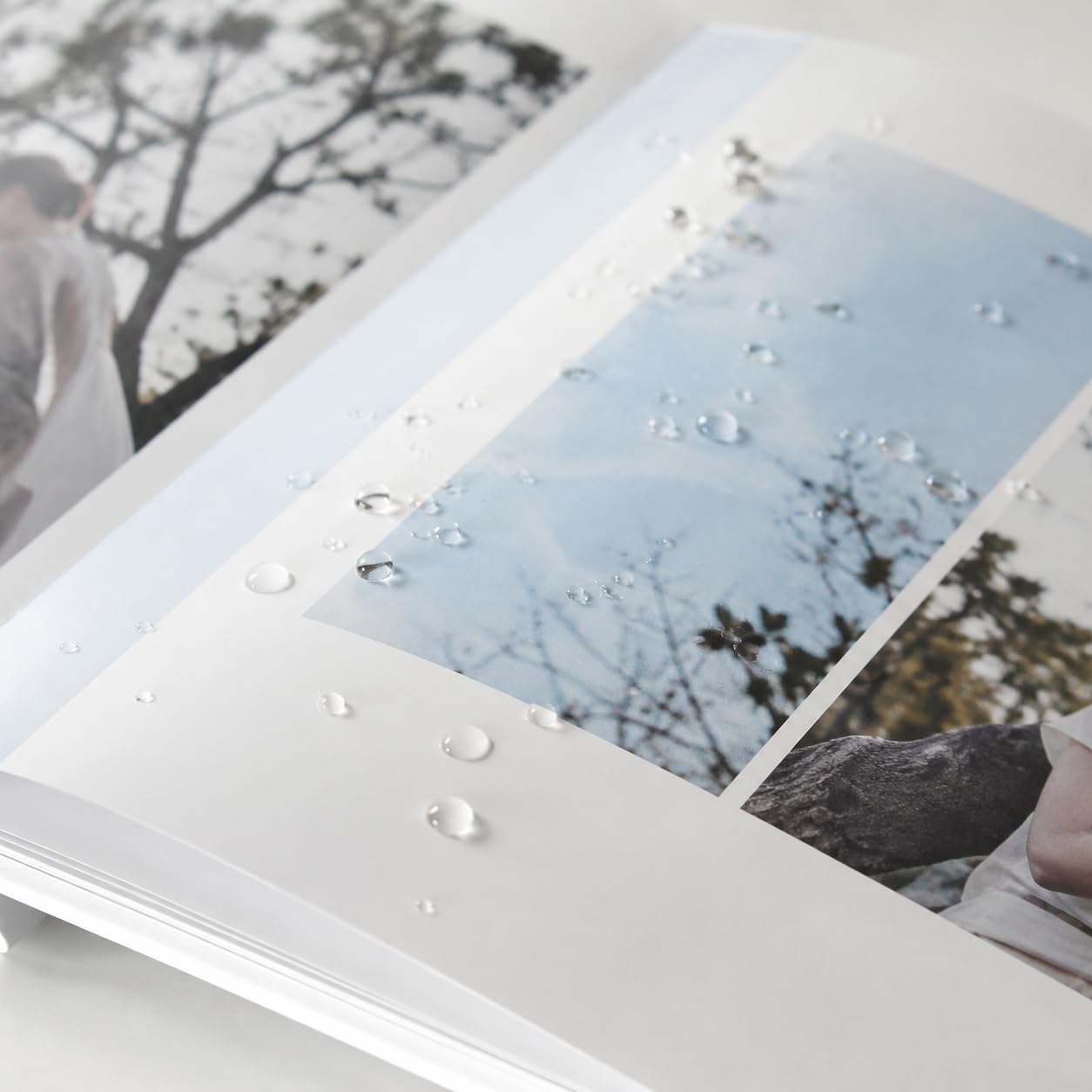 Hardcover Fotoalbum Minimalistisch, Aus Papier, staubdicht, für Hochzeitsfotos, erinnerungen, geklebte Bindung, kratzfest, wasserdicht, 40 Seiten, minimalistisch, 12 Zoll (28,5x21 cm)