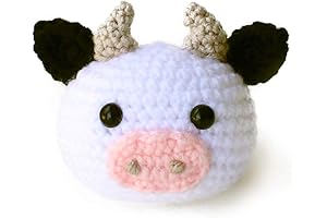 Geekirumi Handmade Crochet Amigurumi Cow Stress Ball