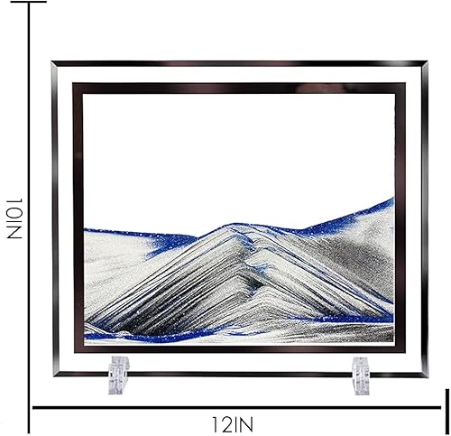 Miniatura 4 de Laenshi Feili - Cuadro artístico de arena en movimiento de mar profundo, dinámico, 4D, paisajes de arena, para oficina, escritorio, decoración