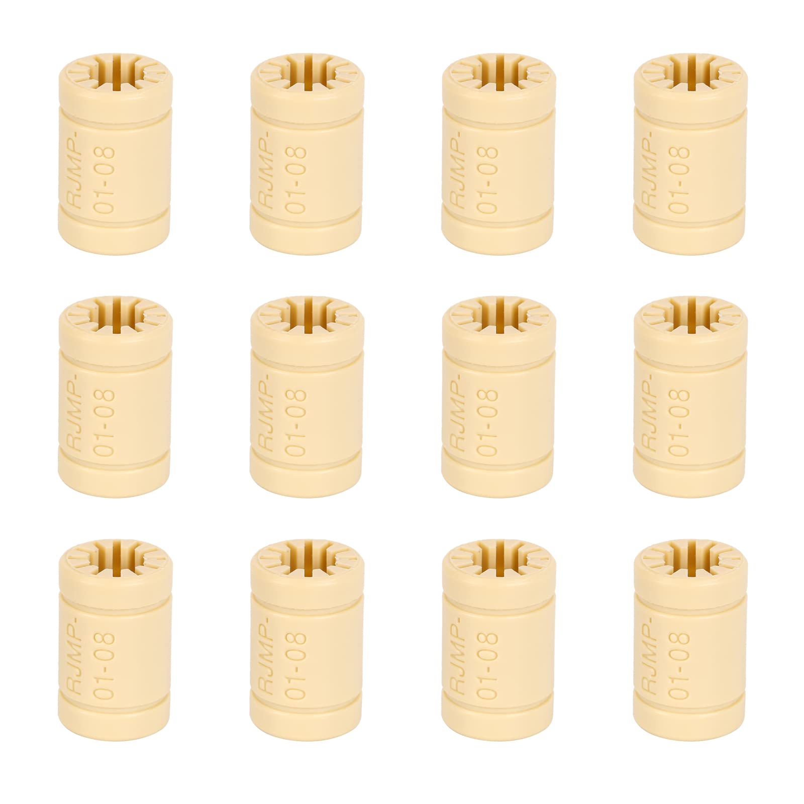 Rodamientos lineales de 8 mm de polímero sólido LM8UU (8 x 16 x 25 mm) para impresora 3D Mendel reemplazar piezas
